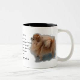 Spitz Liebhaber Geschenke Zweifarbige Tasse