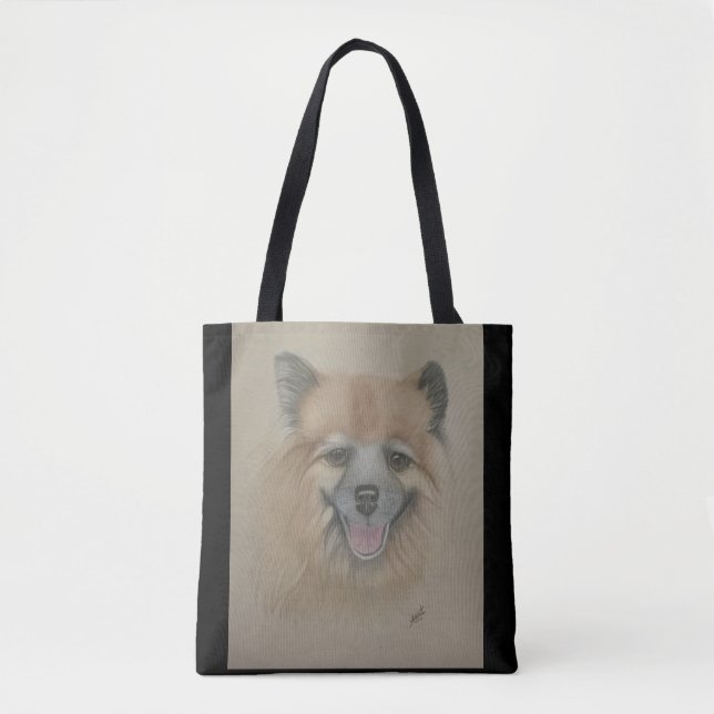 Spitz LoversTote, Schulter-Tasche (Vorderseite)