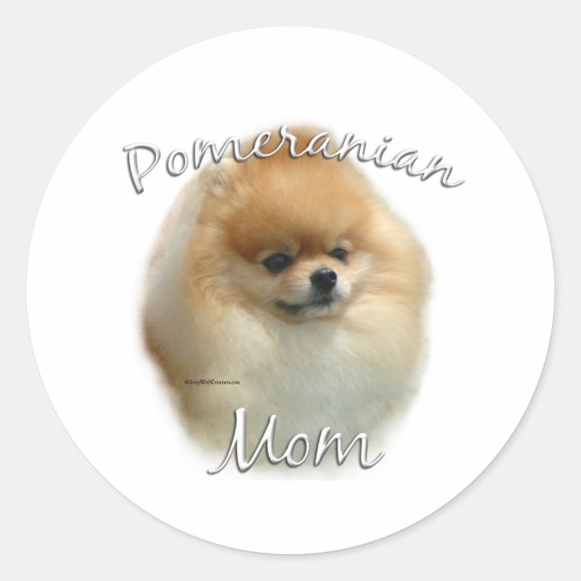 SPITZ MAMA 2 RUNDER AUFKLEBER (Vorderseite)