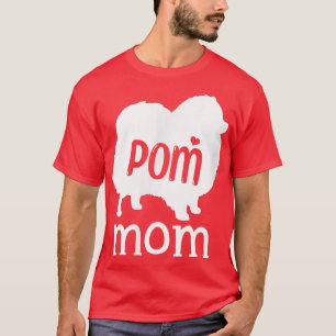 Spitz Mama Gift Niedlichen Spitz Hund Lover Gra T-Shirt