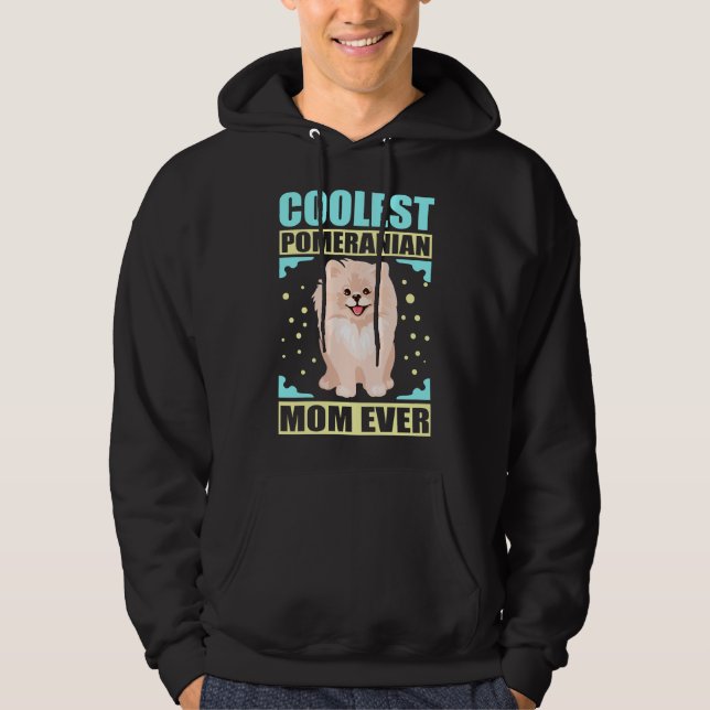 Spitz Mama Hundebesitzer Spitz Spitz Hoodie (Vorderseite)