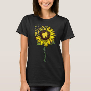 Spitz Mama Sonnenblume Spitz Hund Mama Mama T-Shirt