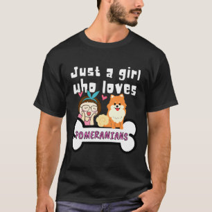 Spitz Mommy Hund Mama Doggy Eltern nur ein Mädchen T-Shirt