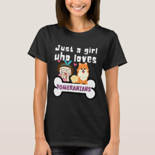 Spitz Mommy Hund Mama Doggy Eltern nur ein Mädchen T-Shirt
