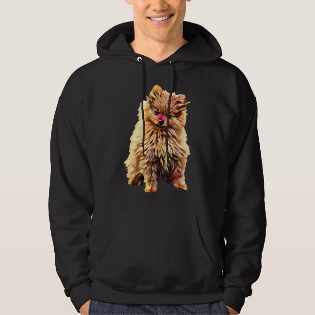 Spitz Ölgemälde Hoodie (Vorderseite)
