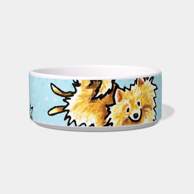 Spitz Pattern Baby Blue Napf (Rechts)