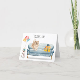 Spitz Personalisierte Grußkarte Dankeskarte