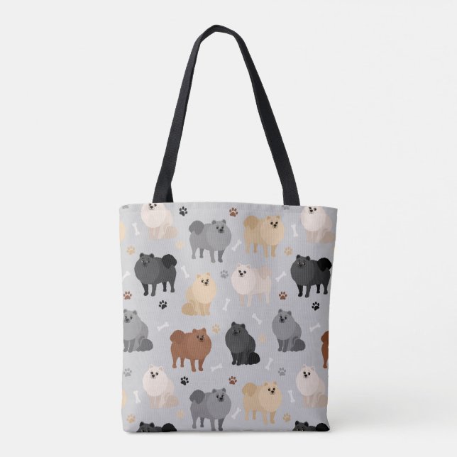 Spitz-Pfosten und Dog Bones Tote Bag (Rückseite)