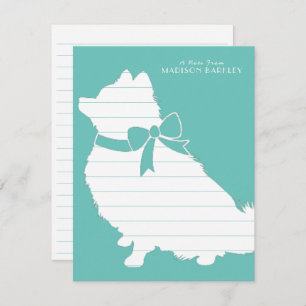 Spitz Pom Doppy Dankeskarte