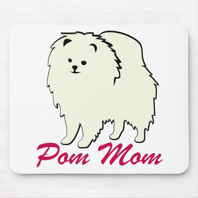 Spitz Pom Mama Mousepad (Vorne)