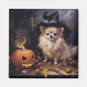Spitz Pumpkins Halloween Beängstigend Magnet