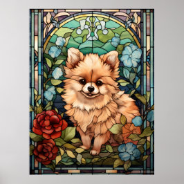 Spitz Puppy Poster