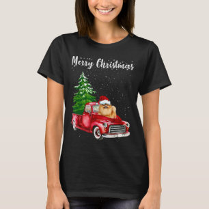 Spitz Reiten Red Truck Frohe Weihnachtslieder Lo T-Shirt