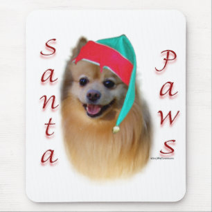 Spitz Santa Paws Mousepad