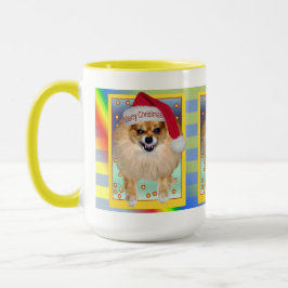 Spitz-schlechtes Sankt-Regenbogen Weihnachten der Tasse