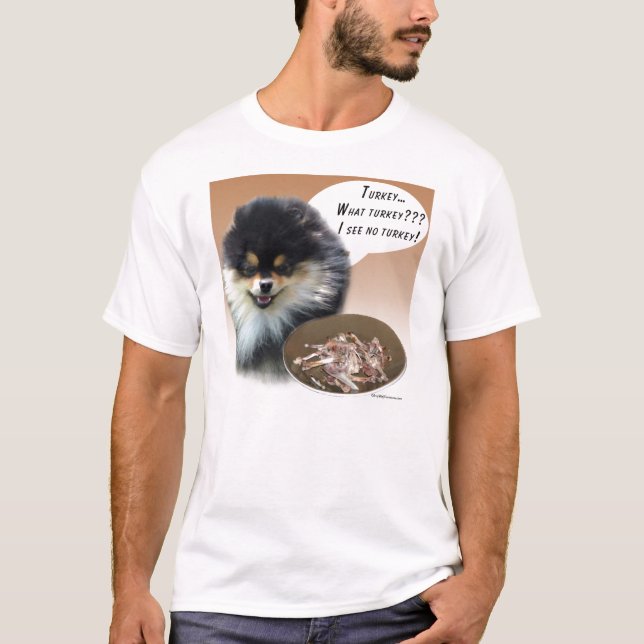 Spitz (schwarz) Türkei T-Shirt (Vorderseite)
