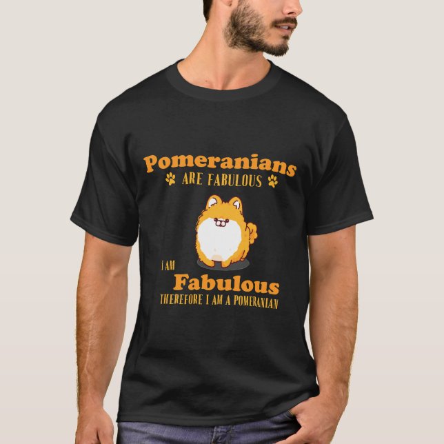 Spitz sind fabelhaft ich bin fabelhaft, daher I T-Shirt (Vorderseite)