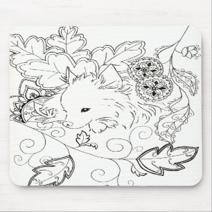 Spitz-Skizze-Mausunterlage Mousepad