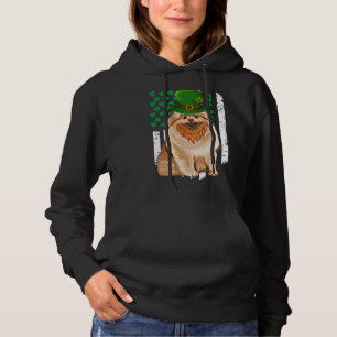 Spitz St Patricks Day Irish American Flag Sha Hoodie