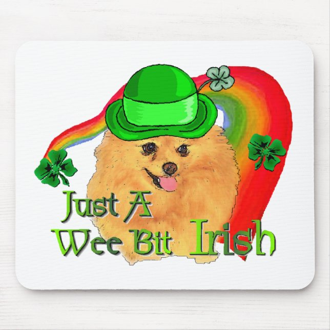 Spitz St Patricks Day Mousepad (Vorne)