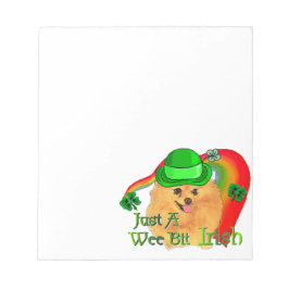 Spitz St Patricks Day Notizblock