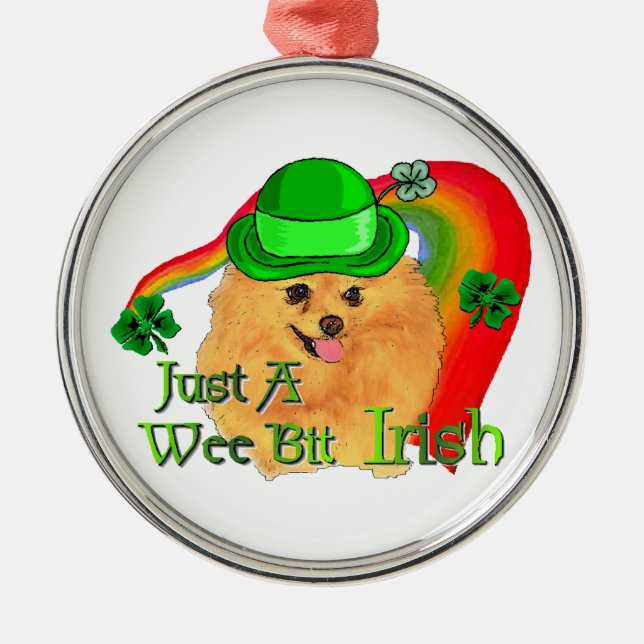Spitz St Patricks Day Ornament Aus Metall (Vorne)