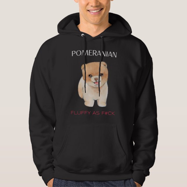 Spitz Teddy Bear Fluffy Girlfriend Hoodie (Vorderseite)