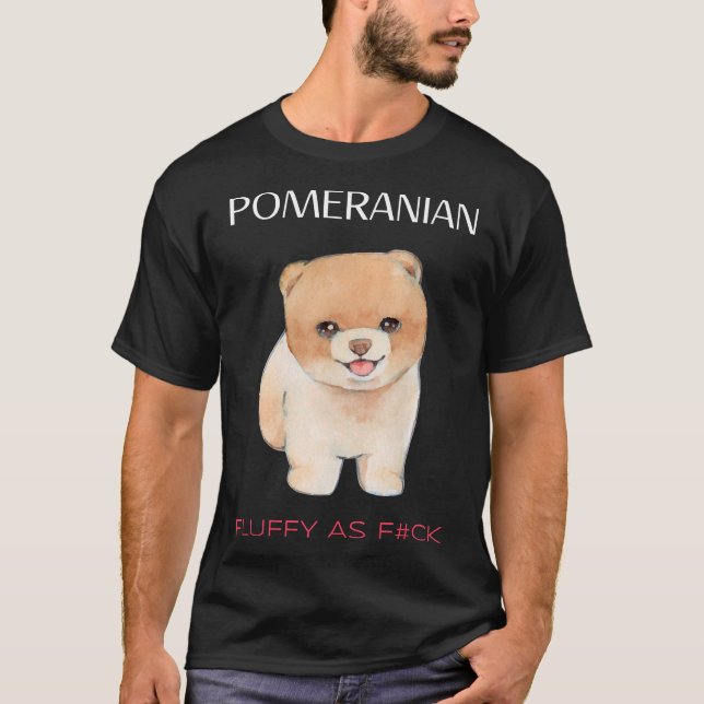 Spitz Teddy Bear Fluffy Girlfriend T-Shirt (Vorderseite)