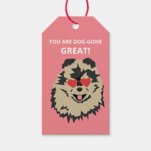 Spitz Valentine-Geschenk Tag Geschenkanhänger