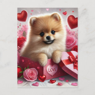 Spitz Valentinstag Urlaub Postkarte