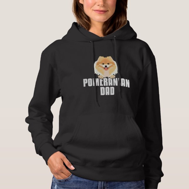 Spitz Vater Dog Vater Hoodie (Vorderseite)