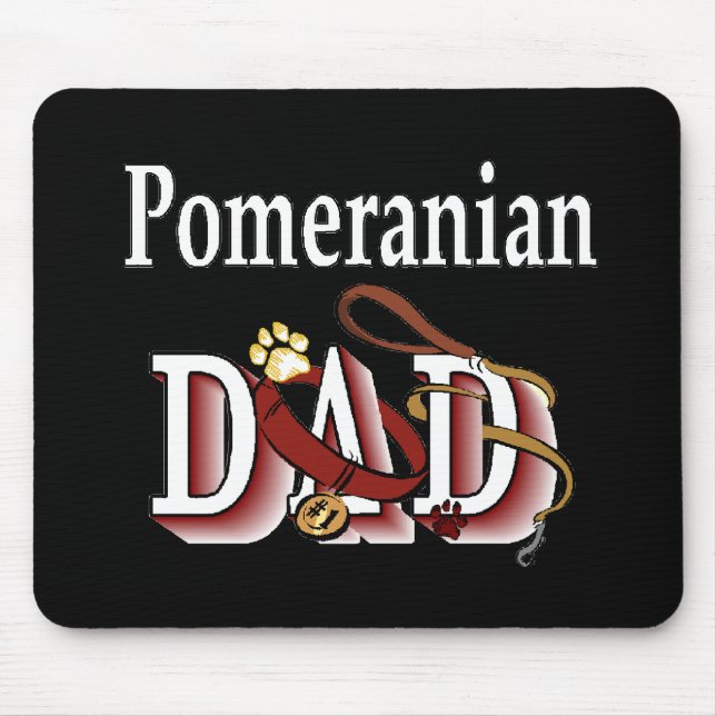 Spitz Vater Geschenke Mousepad (Vorne)