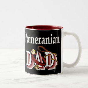 Spitz Vater Geschenke Zweifarbige Tasse