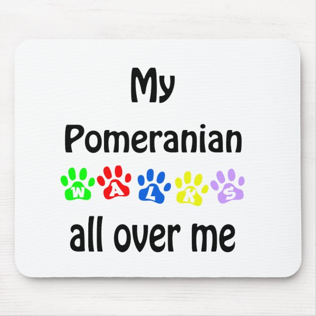 Spitz Walks Design Mousepad (Vorne)