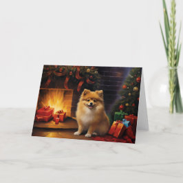 Spitz Weihnachten 1 Dankeskarte