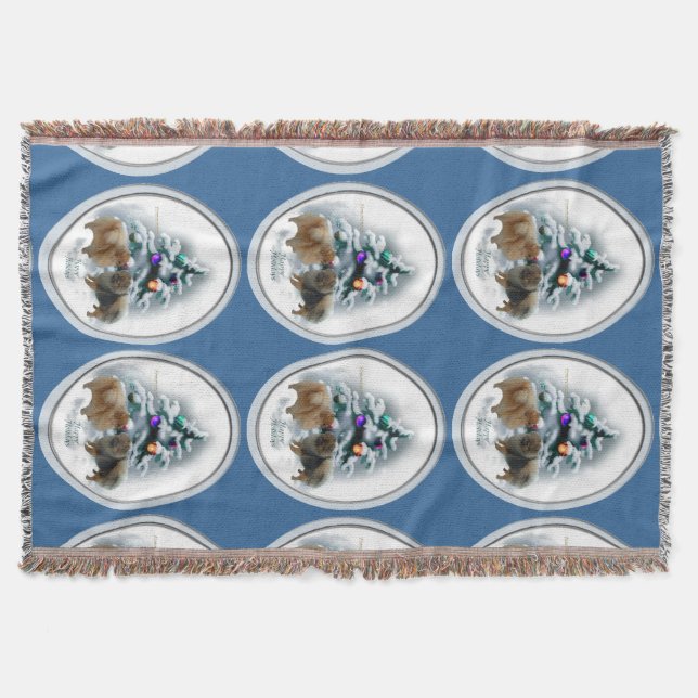 Spitz Weihnachten Decke (Vorderseite)