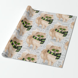 SPITZ Weihnachten für Hund Lover Geschenkpapier