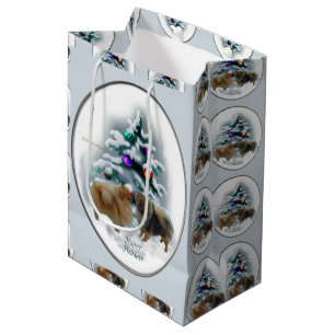 Spitz-Weihnachten Mittlere Geschenktüte
