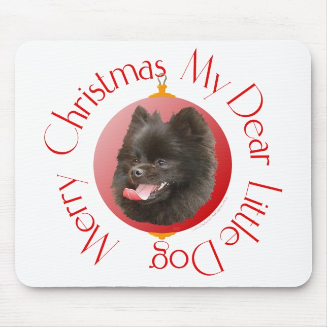 Spitz Weihnachten Mousepad (Vorne)