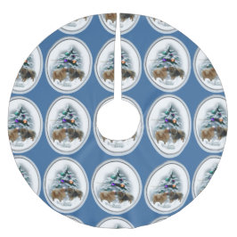 Spitz Weihnachten Polyester Weihnachtsbaumdecke