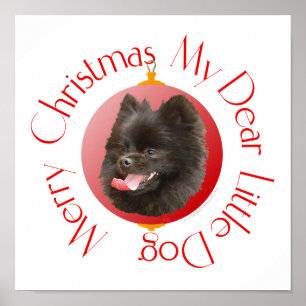 Spitz Weihnachten Poster