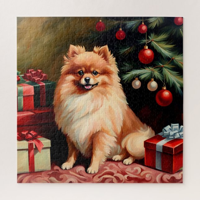 Spitz Weihnachten Puzzle (Vertikal)