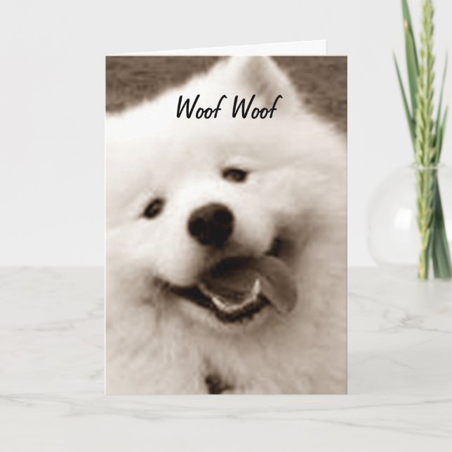 SPITZ WISHES GLÜCKLICH BIRTHTAG "VON DER GRUPPE" KARTE (Vorderseite)