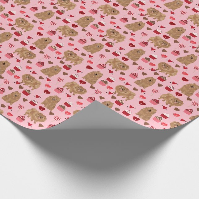 Spitz-Wrapper-Valentinstag Geschenkpapier (Ecke)