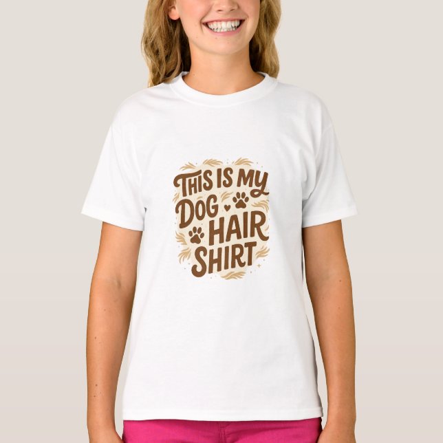 Spitzbübisches "Das ist mein Hundehaare Pullover"  T-Shirt (Vorderseite)
