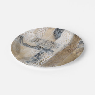 Spitze-Collage I Pappteller