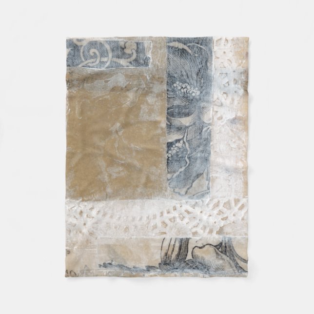 Spitze-Collage II Fleecedecke (Vorderseite)