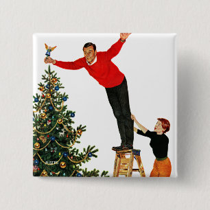 Spitze des Baums Button