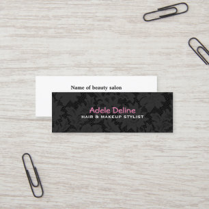 Spitze-Haar-und Make-upStylist-Geschäfts-Karte Mini Visitenkarte