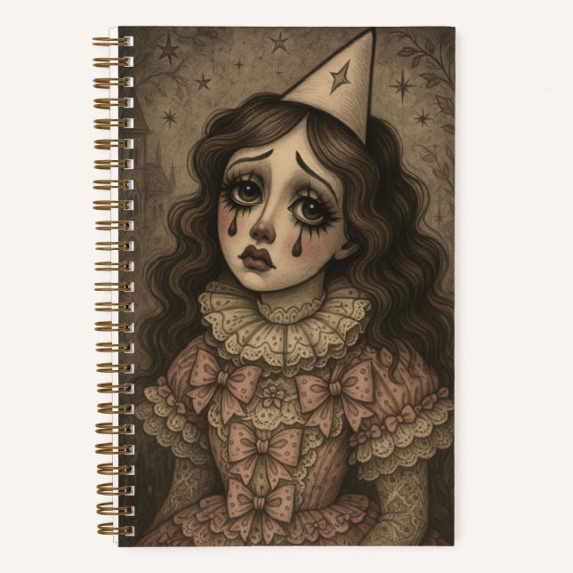 Spitze, Lament und der Mond Notizbuch (Vorderseite)